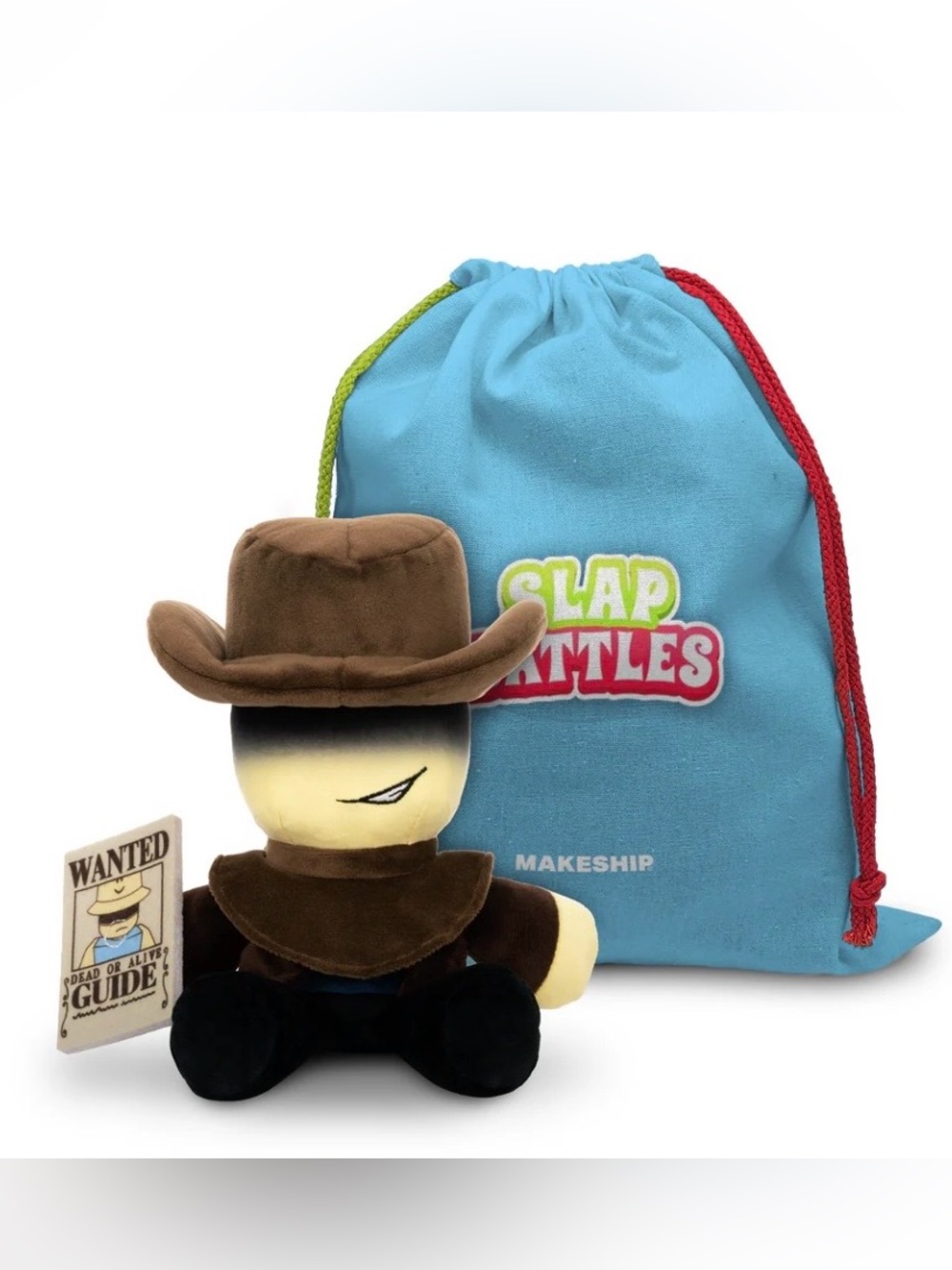 Makeship Slap Rattles Plush Toy with Brown Cowboy Hat